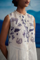 Clover Raglan Sleeve Pin Tuck Shirt - CiceroniShirtsAhmev