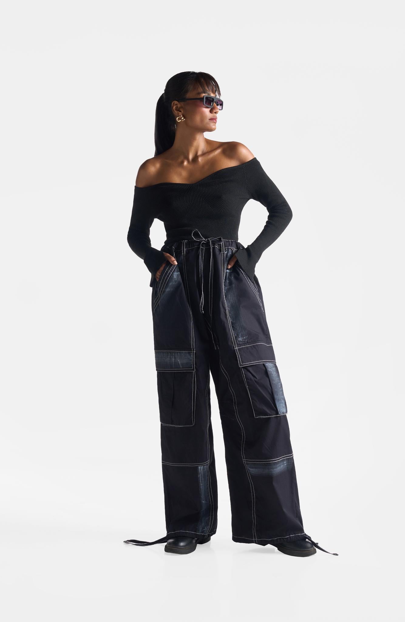 Coal Dry Brush Cargo Pants - CiceroniPantsEkastories