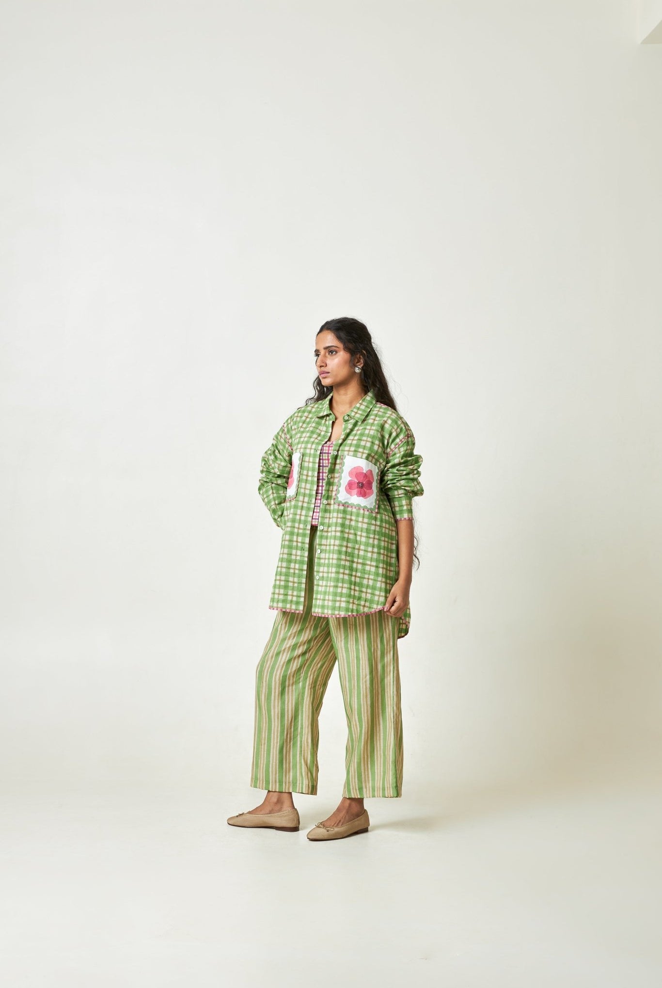 Coconut Grove Block Printed Shirt - CiceroniShirtPants and Pajamas