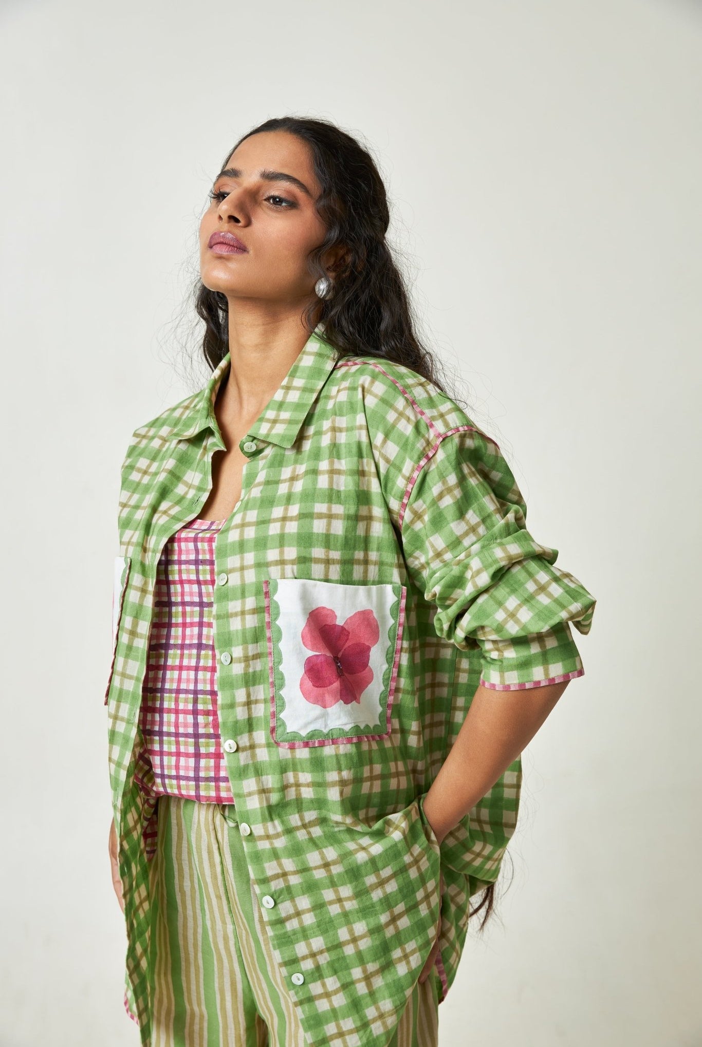 Coconut Grove Block Printed Shirt - CiceroniShirtPants and Pajamas