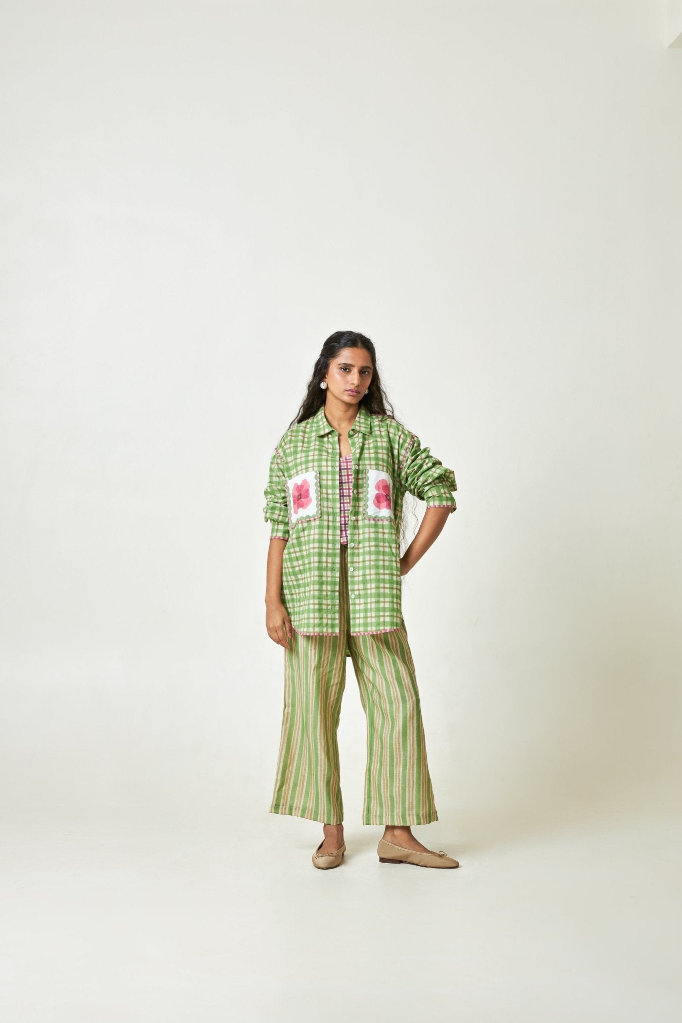 Coconut Grove Block Printed Shirt - CiceroniShirtPants and Pajamas