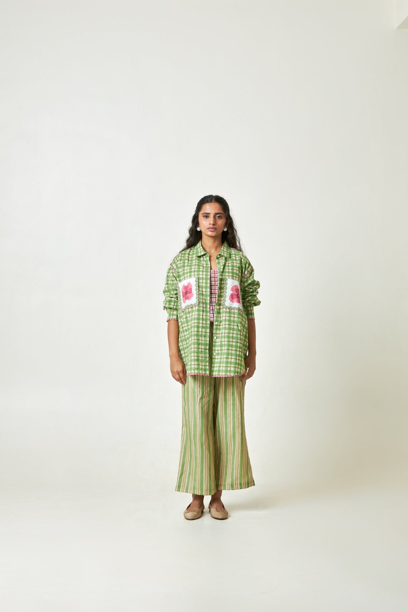 Coconut Grove Block Printed Shirt - CiceroniShirtPants and Pajamas