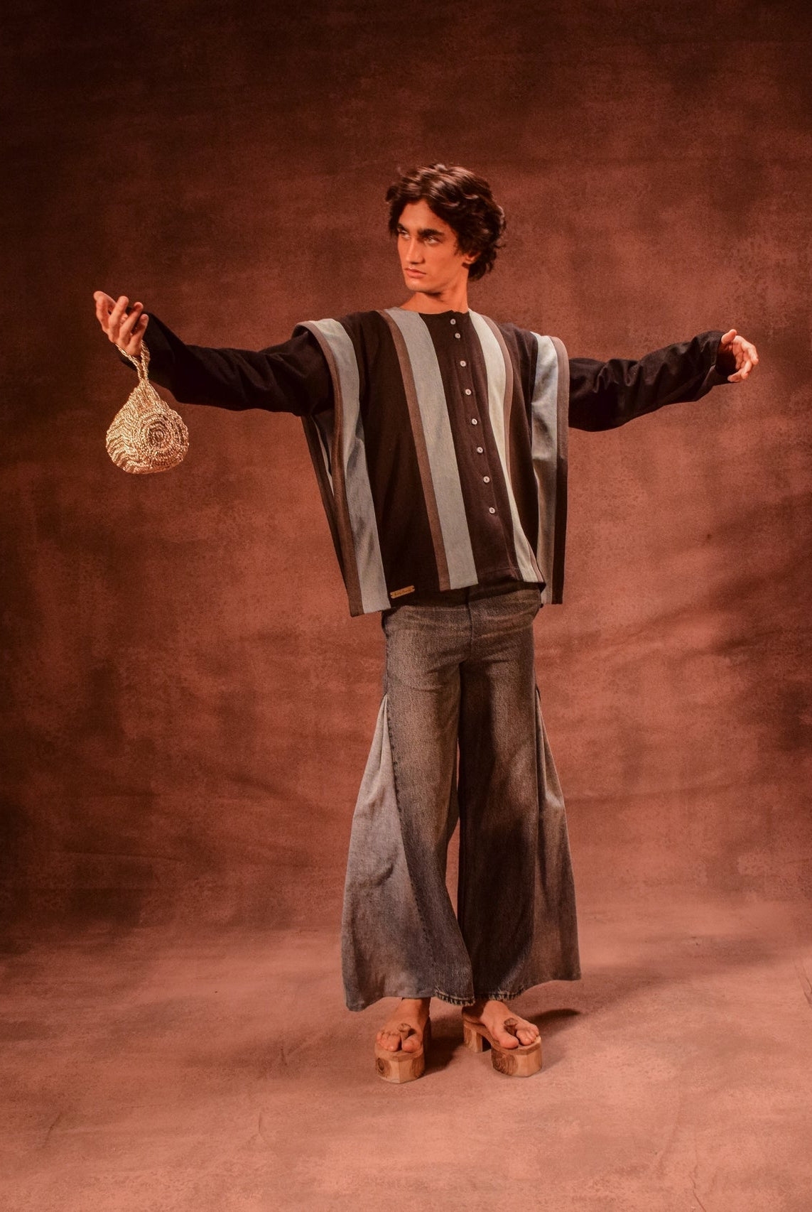 Color Block Godet Pants - CiceroniPantsAnam Husain