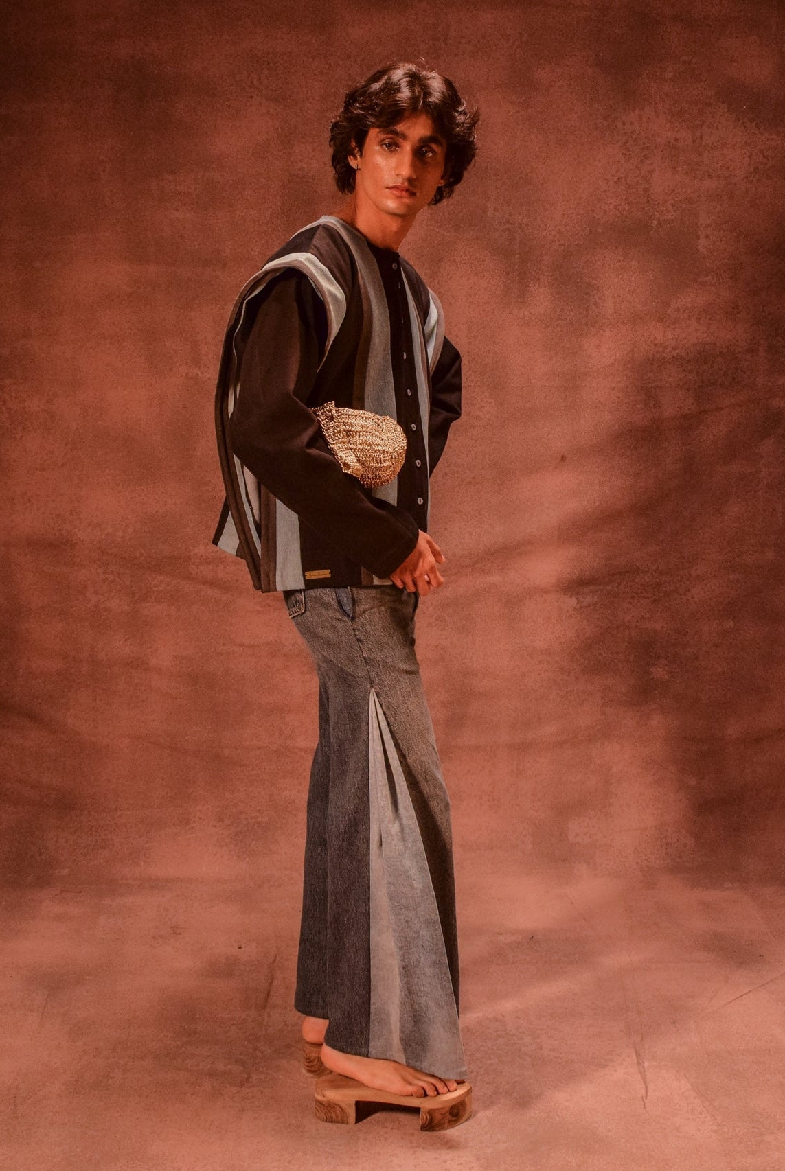 Color Block Godet Pants - CiceroniPantsAnam Husain