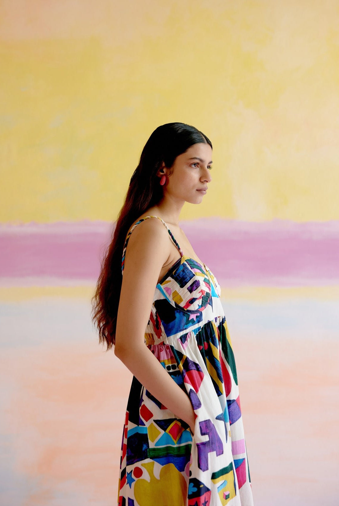 Como Maxi Dress in Arcade Print - CiceroniDressesHappi Space