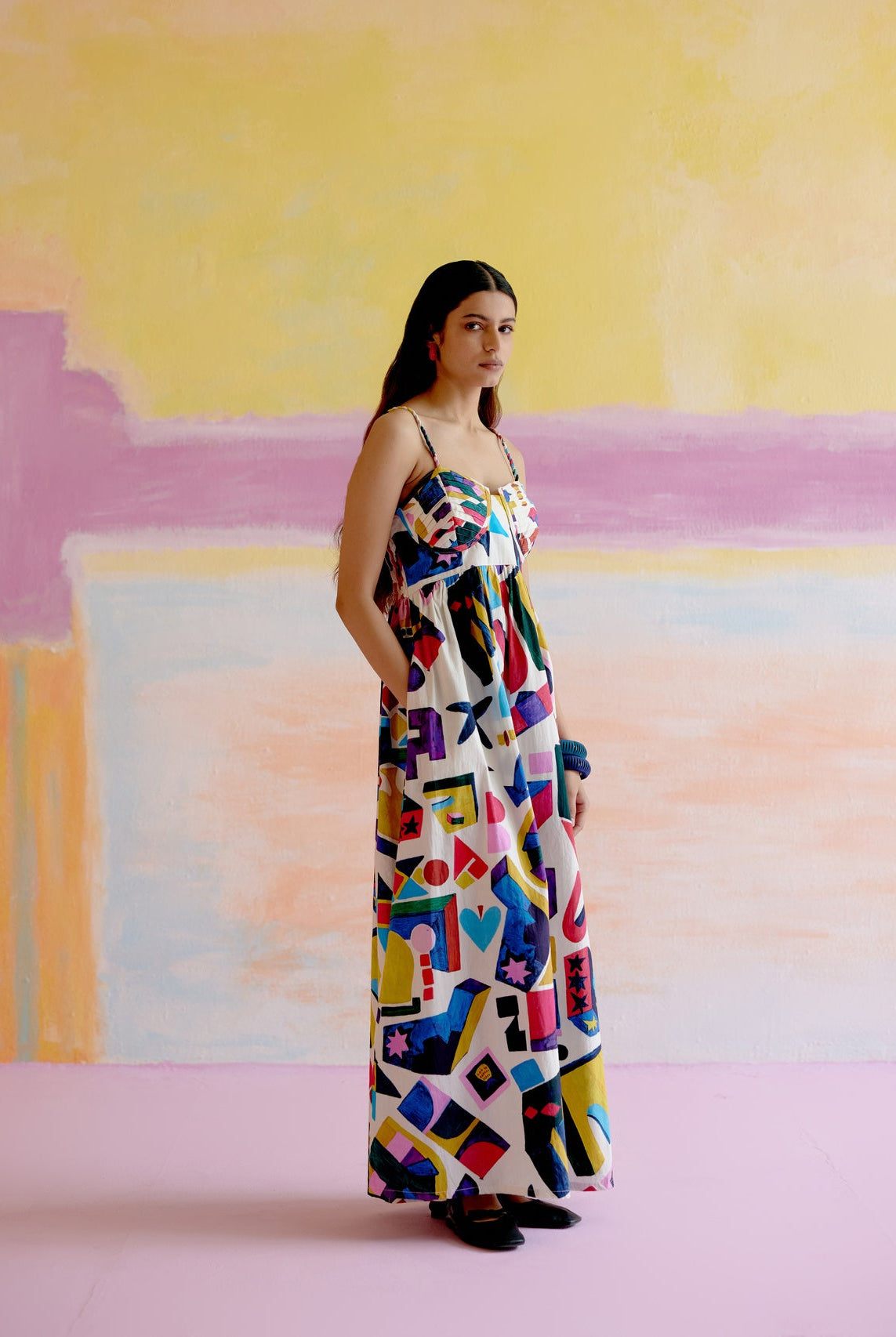 Como Maxi Dress in Arcade Print - CiceroniDressesHappi Space