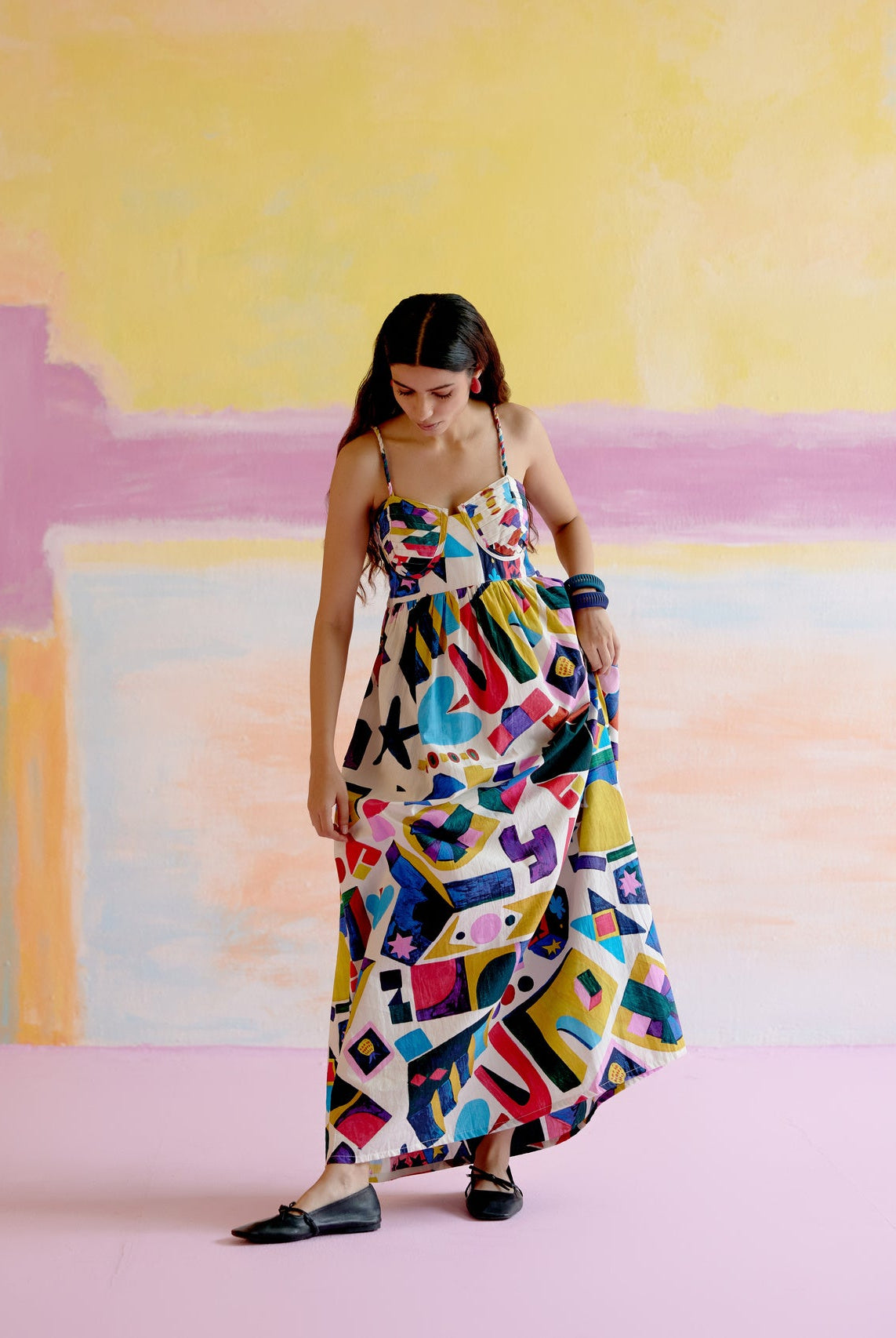 Como Maxi Dress in Arcade Print - CiceroniDressesHappi Space