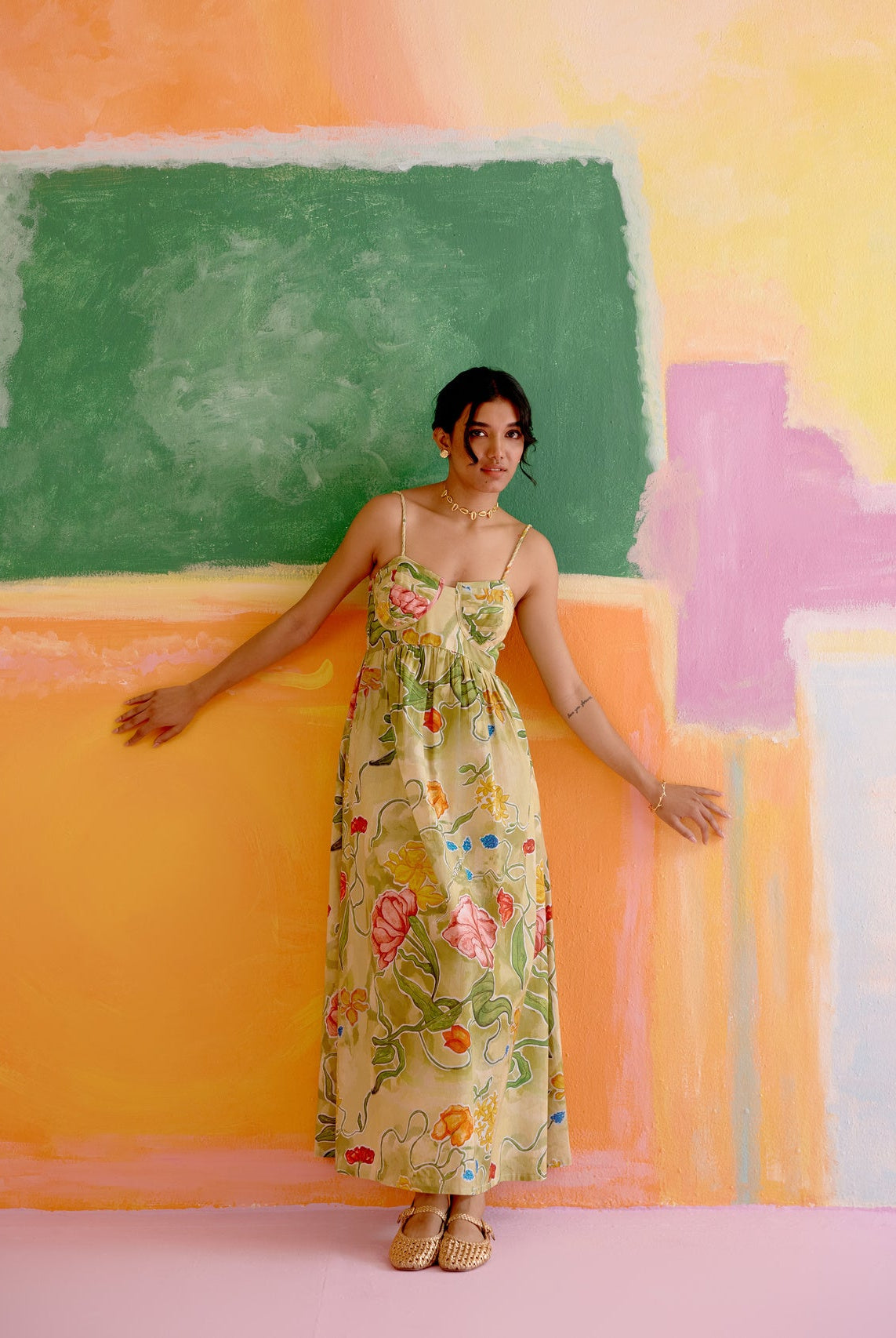 Como Maxi Dress in Le Jardin Print - CiceroniDressesHappi Space