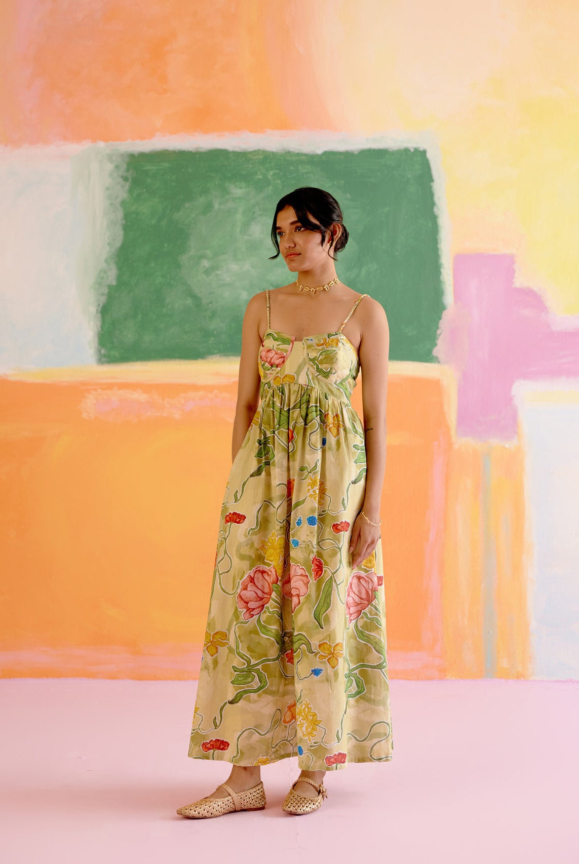 Como Maxi Dress in Le Jardin Print - CiceroniDressesHappi Space