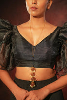 Contemporary Temple Necklace - Black - CiceroniNecklaceAarika