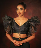 Contemporary Temple Necklace - Black - CiceroniNecklaceAarika