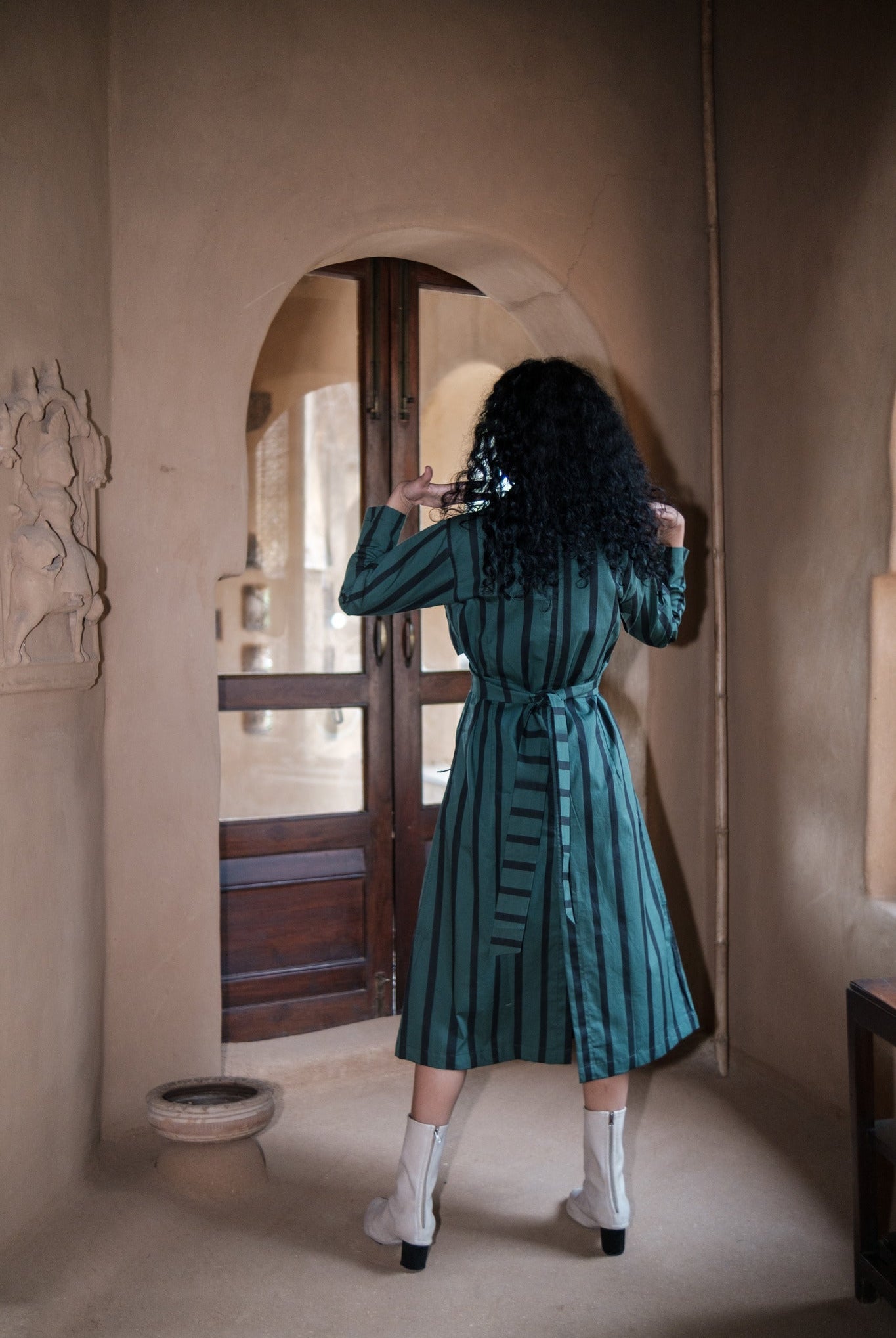 Copenhagen Trench - Stripe Print - CiceroniTrench CoatThe Terra Tribe