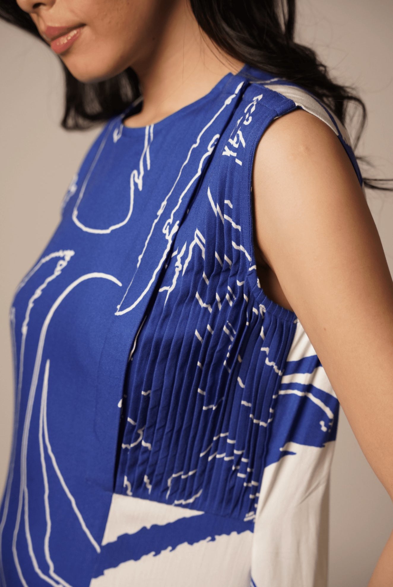 Cora - Cari Pleated Dress - CiceroniDressesAdvait