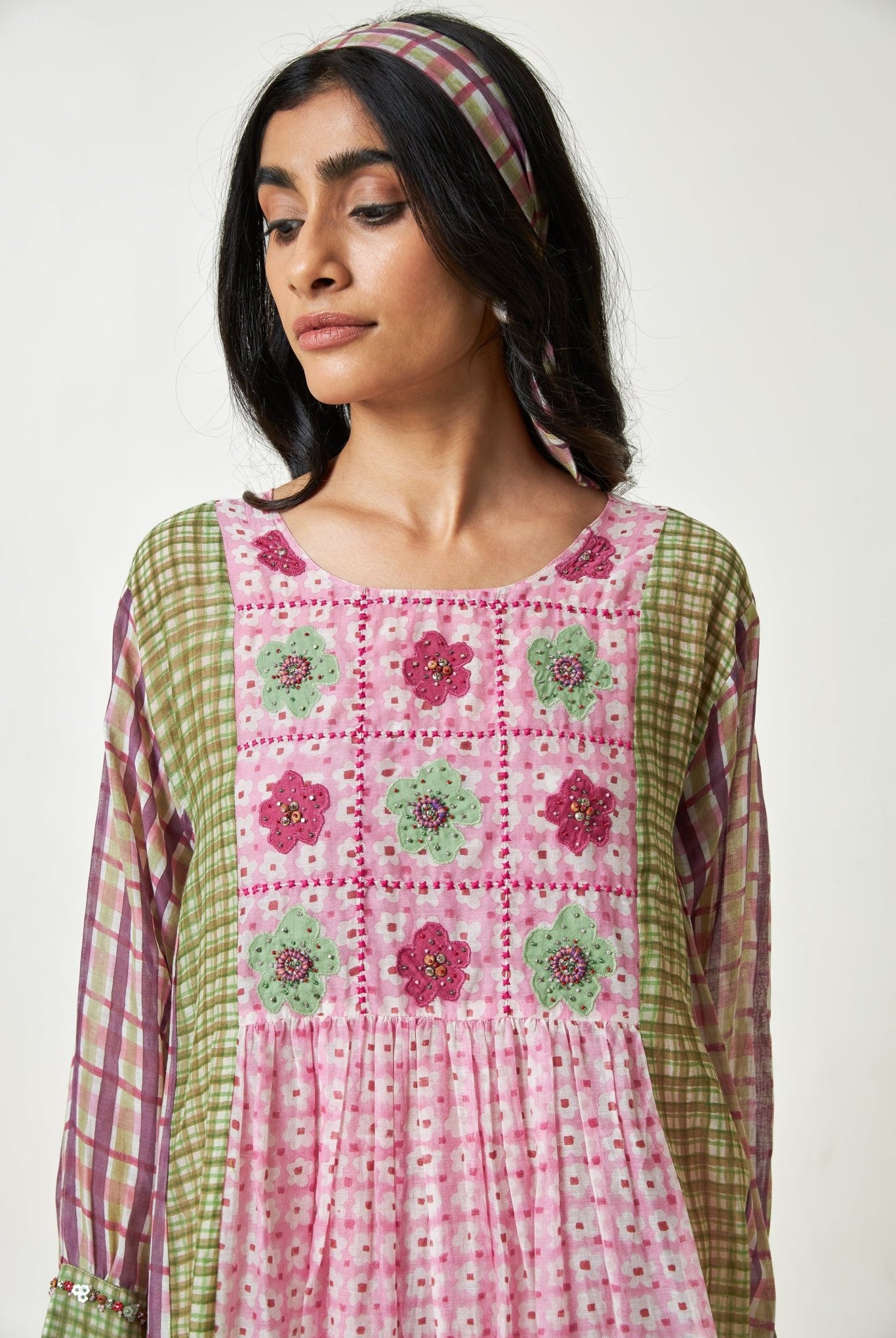 Coral Haze Block Printed Kurta Set with Dupatta - CiceroniKurta SetPants and Pajamas