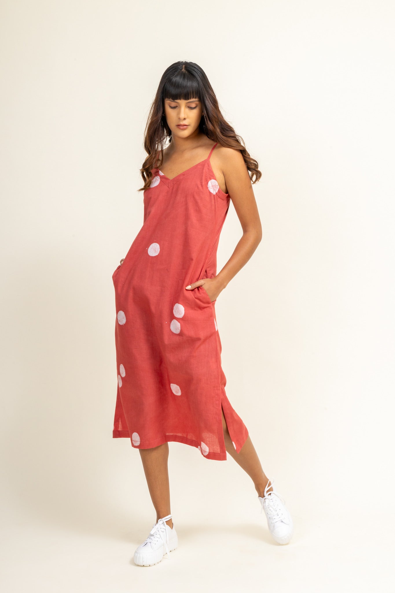 Coral Slip Dress - CiceroniDressesDoodlage