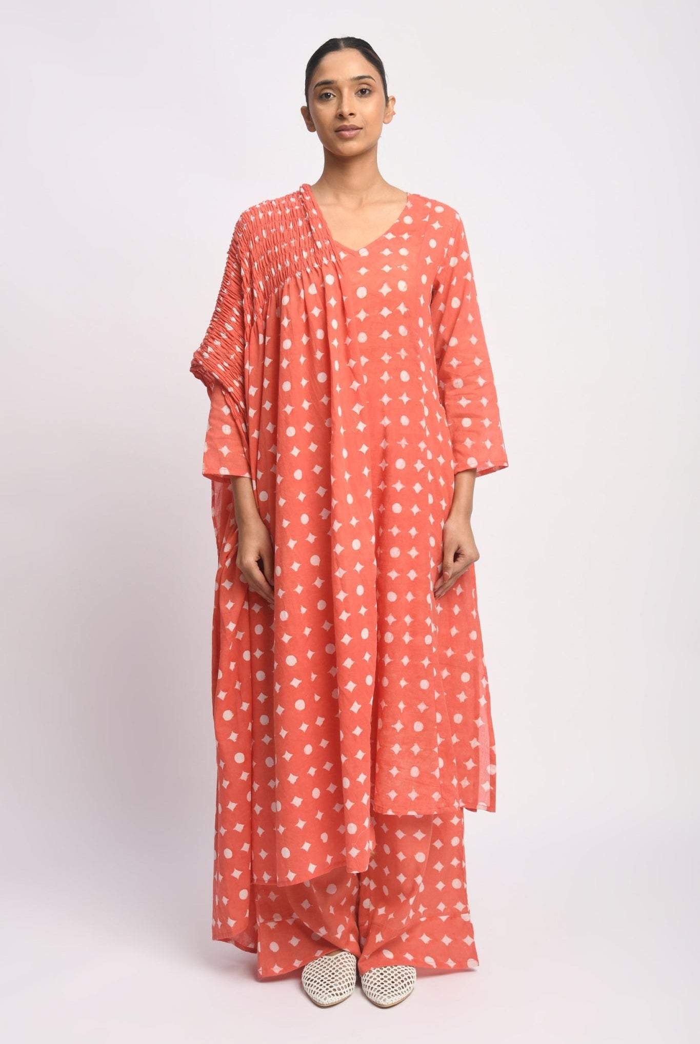 Coral Suit Set - CiceroniKurta Set, Everyday WearJayati Goenka