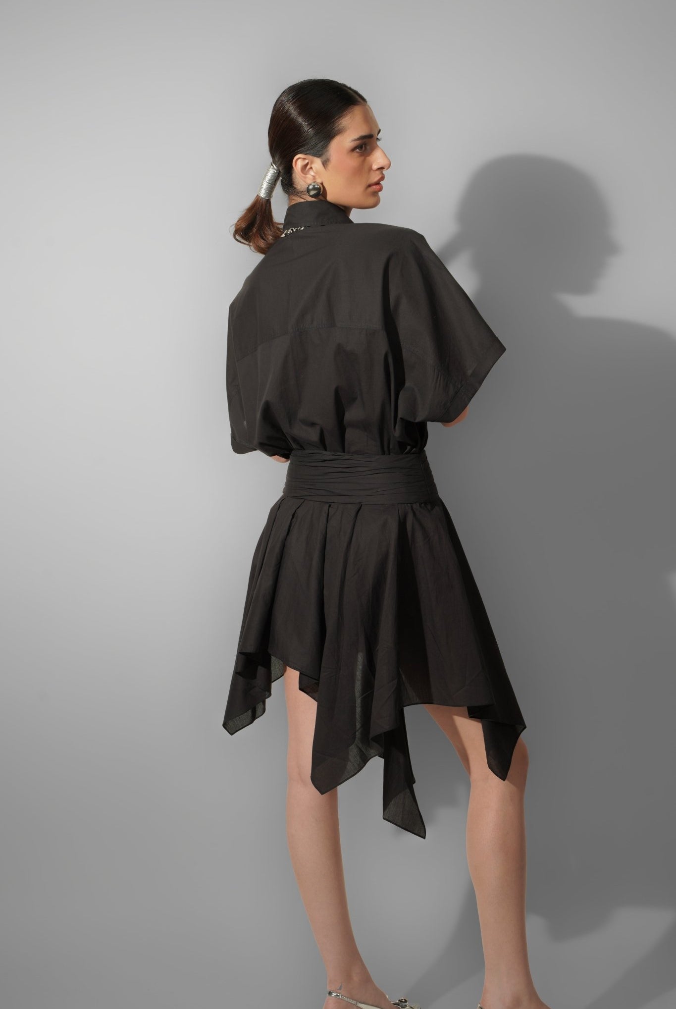 Cotton Asymmetric Frill Skirt - CiceroniSkirtPriyanca Khanna