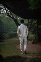 Country Oversized Jacket - Yellow Stripe - CiceroniJacketsThe Terra Tribe