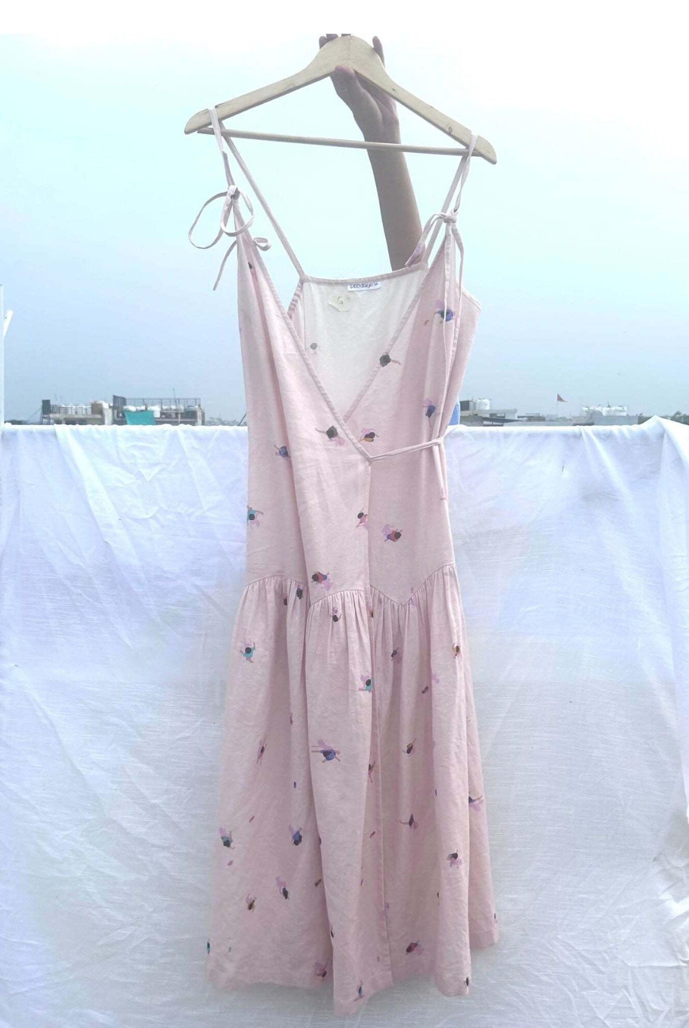 Crayon Wrap Dress - CiceroniDressesDoodlage