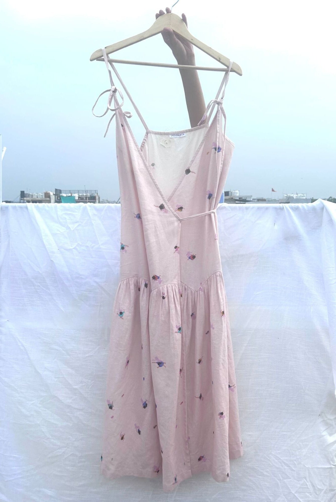 Crayon Wrap Dress - CiceroniDressesDoodlage