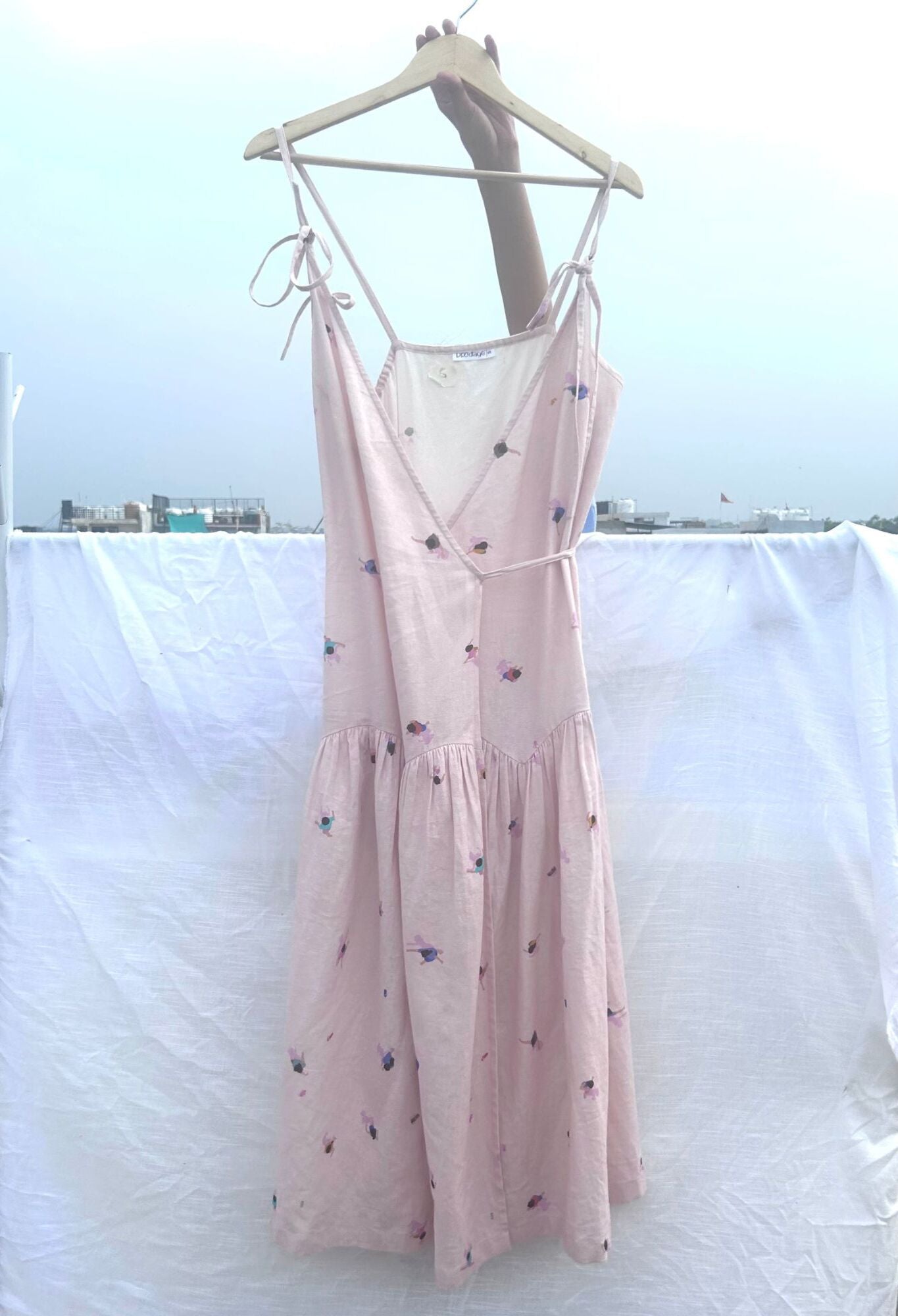 Crayon Wrap Dress - CiceroniDressesDoodlage