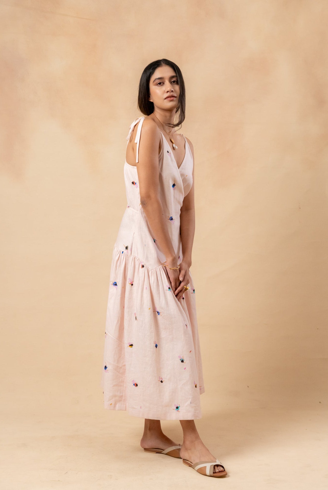 Crayon Wrap Dress - CiceroniDressesDoodlage