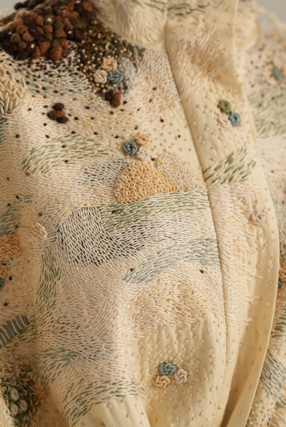 Cream Emb. Jacket - CiceroniJacketsTil