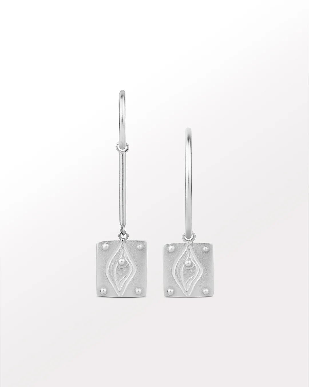 Creator Mismatched Hoops - Silver - CiceroniEarringsBatoki
