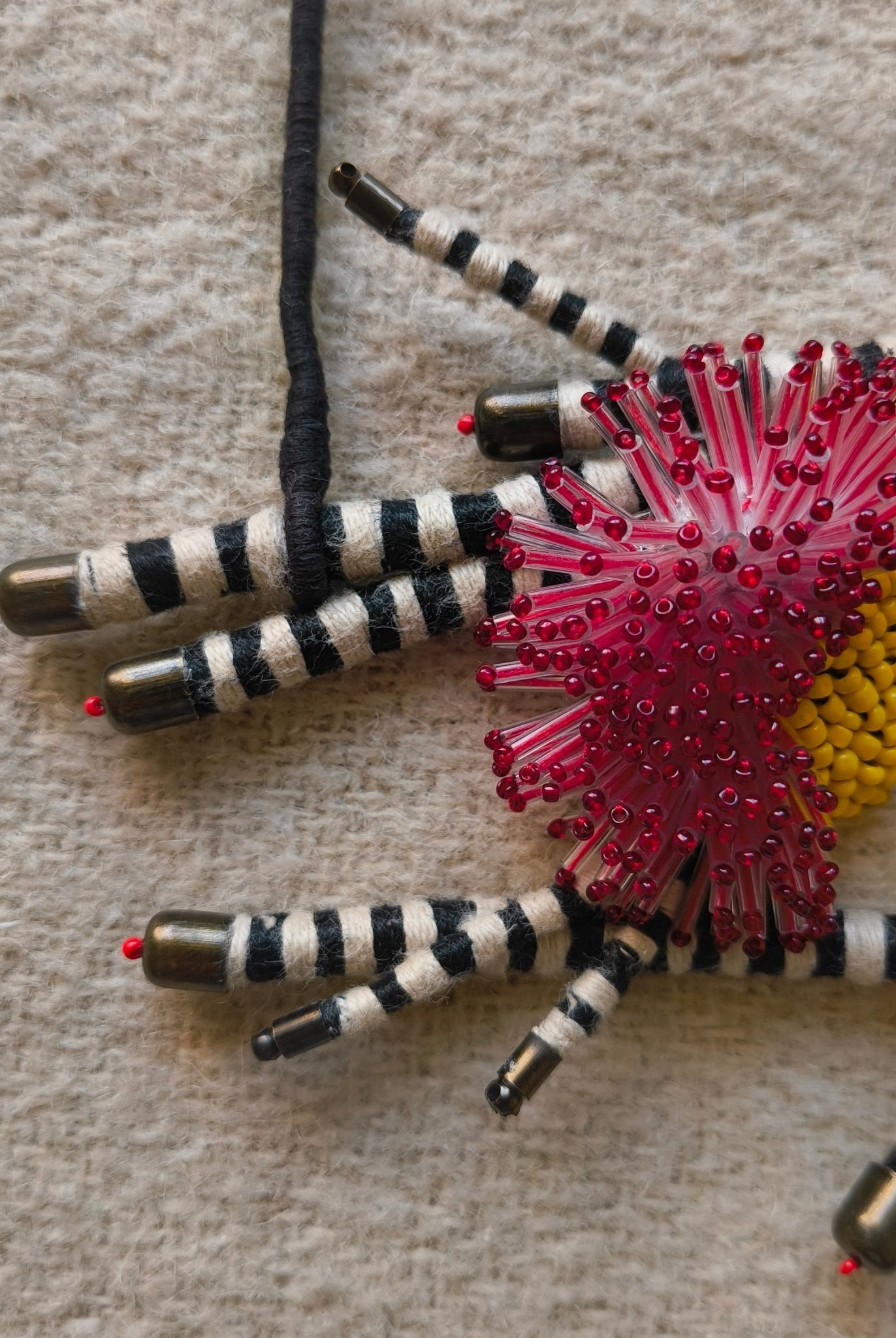 Crimson Bloom Statement Necklace - CiceroniNeckpieceBandish