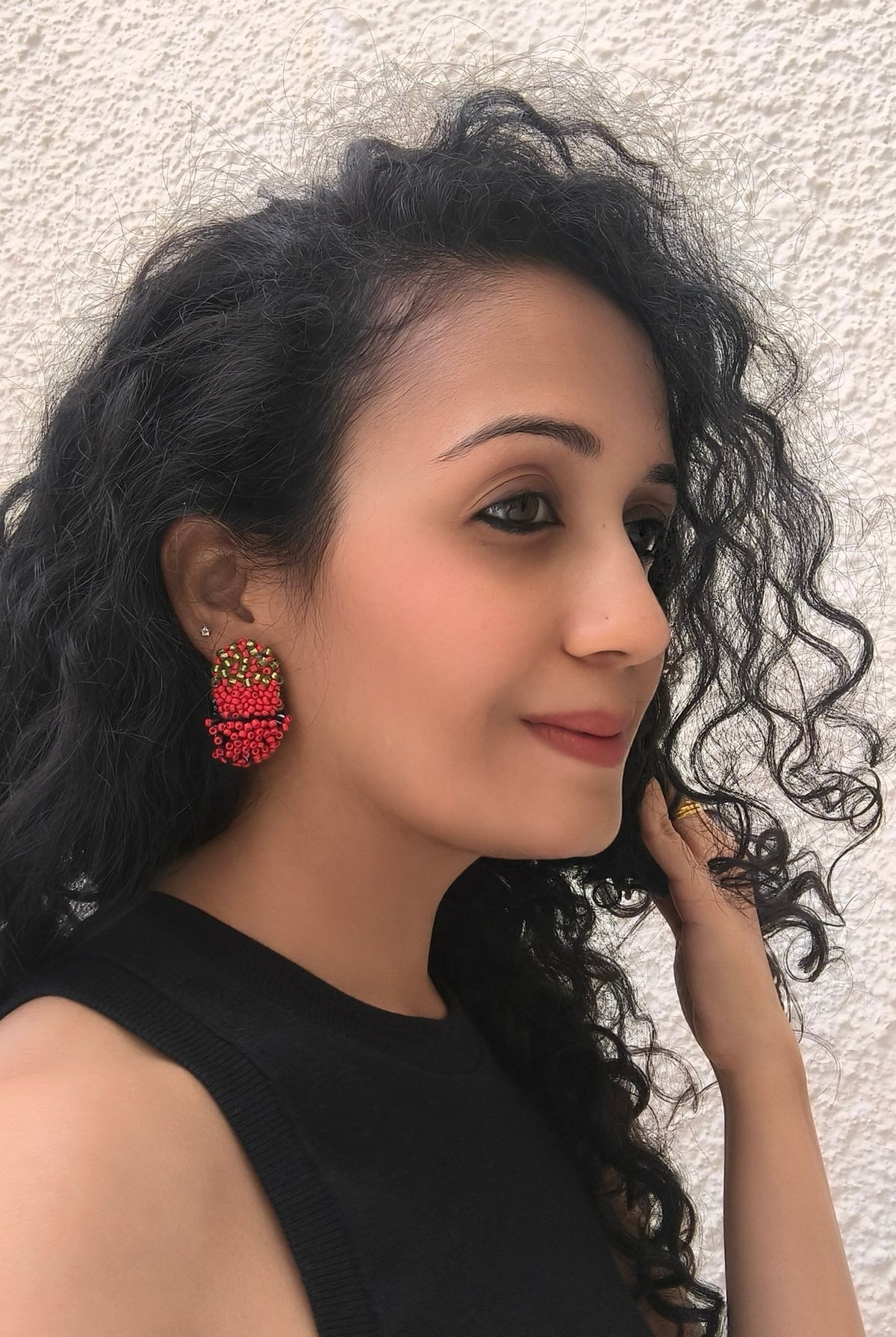 Crimson Bud Earrings - CiceroniEarringsBandish