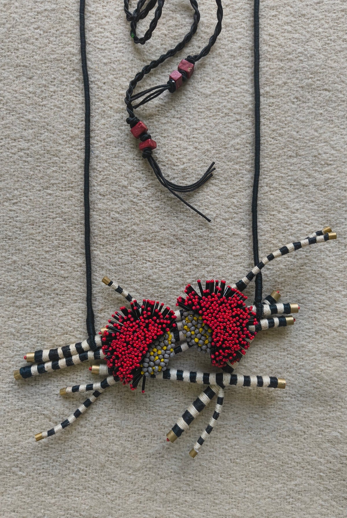 Crimson Weaver Necklace - CiceroniNeckpieceBandish