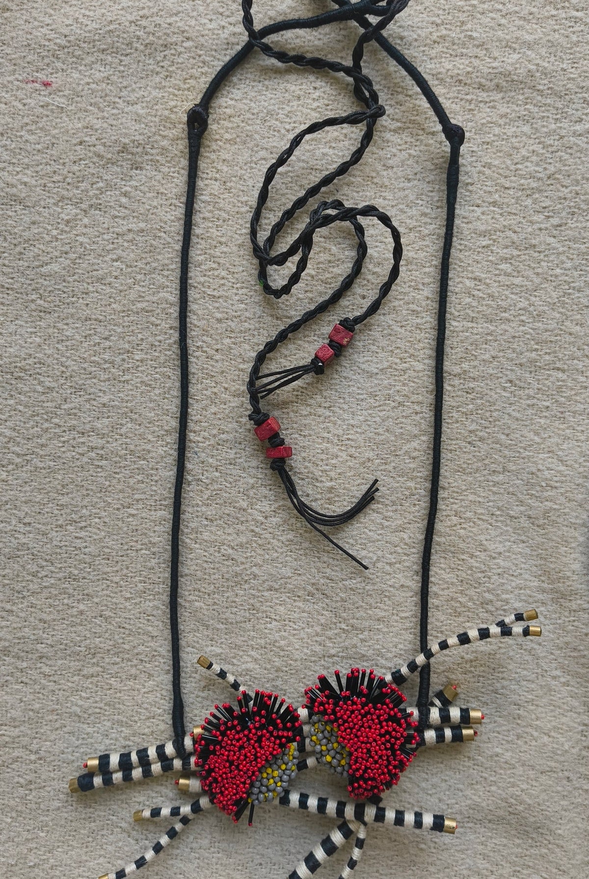 Crimson Weaver Necklace - CiceroniNeckpieceBandish