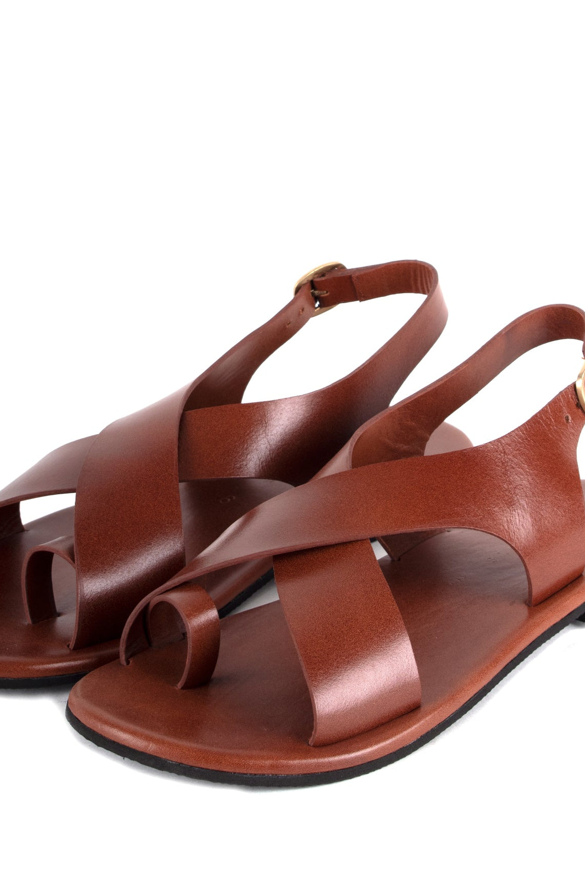 Crossover Strap Leather Men's Sandals - CiceroniSandalsSlomotion