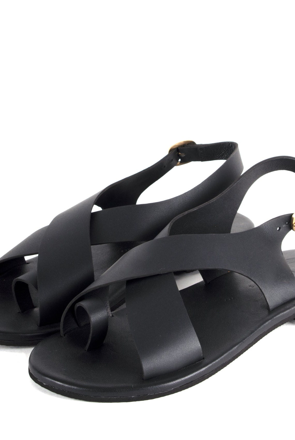 Crossover Strap Leather Men's Sandals - CiceroniSandalsSlomotion