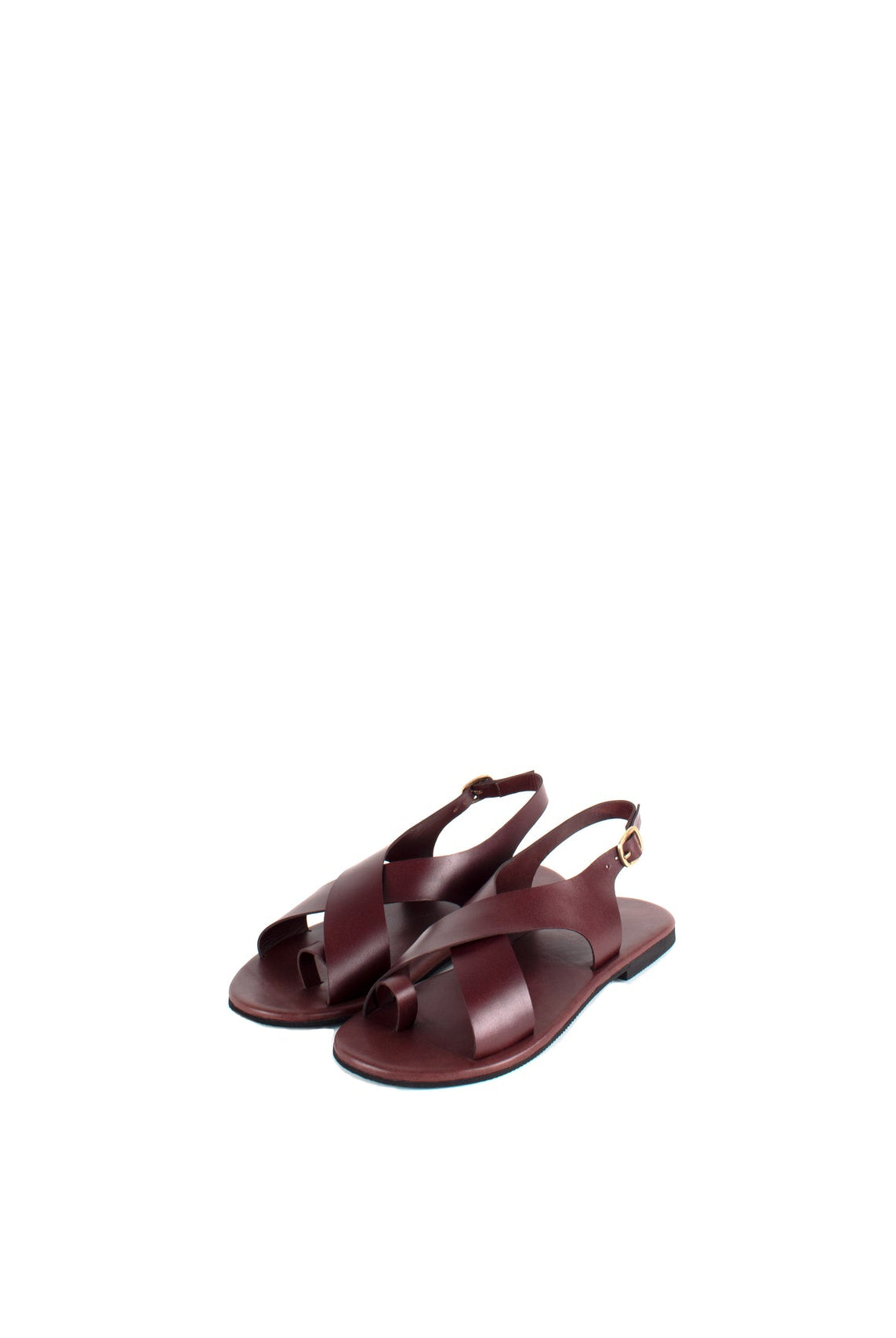 Crossover Strap Leather Men's Sandals - CiceroniSandalsSlomotion