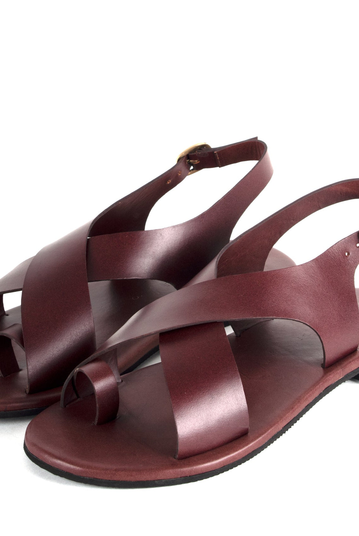 Crossover Strap Leather Men's Sandals - CiceroniSandalsSlomotion