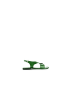 Crossover Strap Leather Women's Sandals - Green - CiceroniSandalsSlomotion