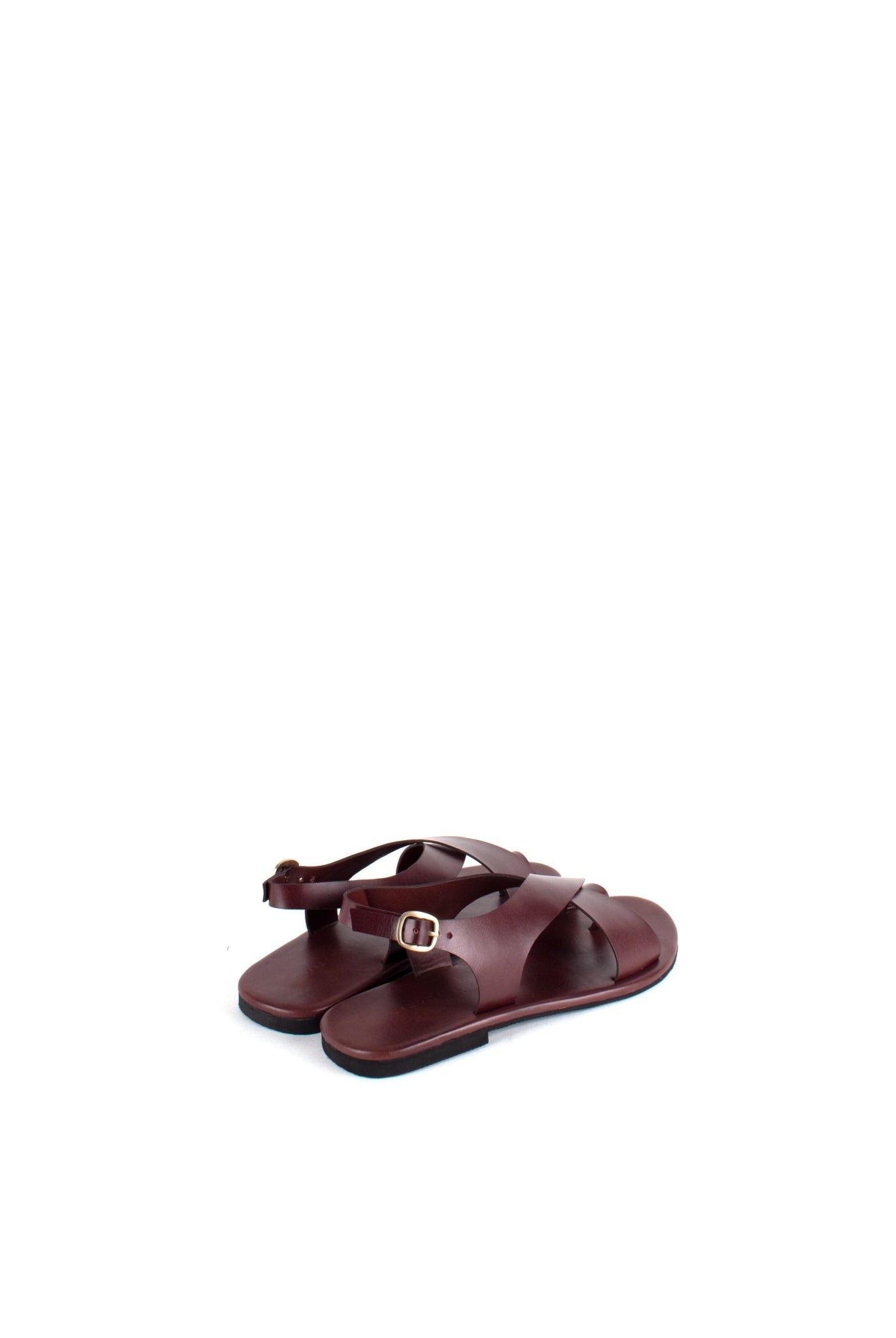 Crossover Strap Leather Women's Sandals - CiceroniSandalsSlomotion