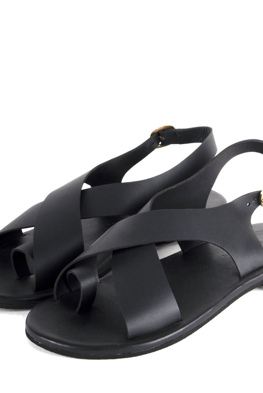 Crossover Strap Leather Women's Sandals - CiceroniSandalsSlomotion