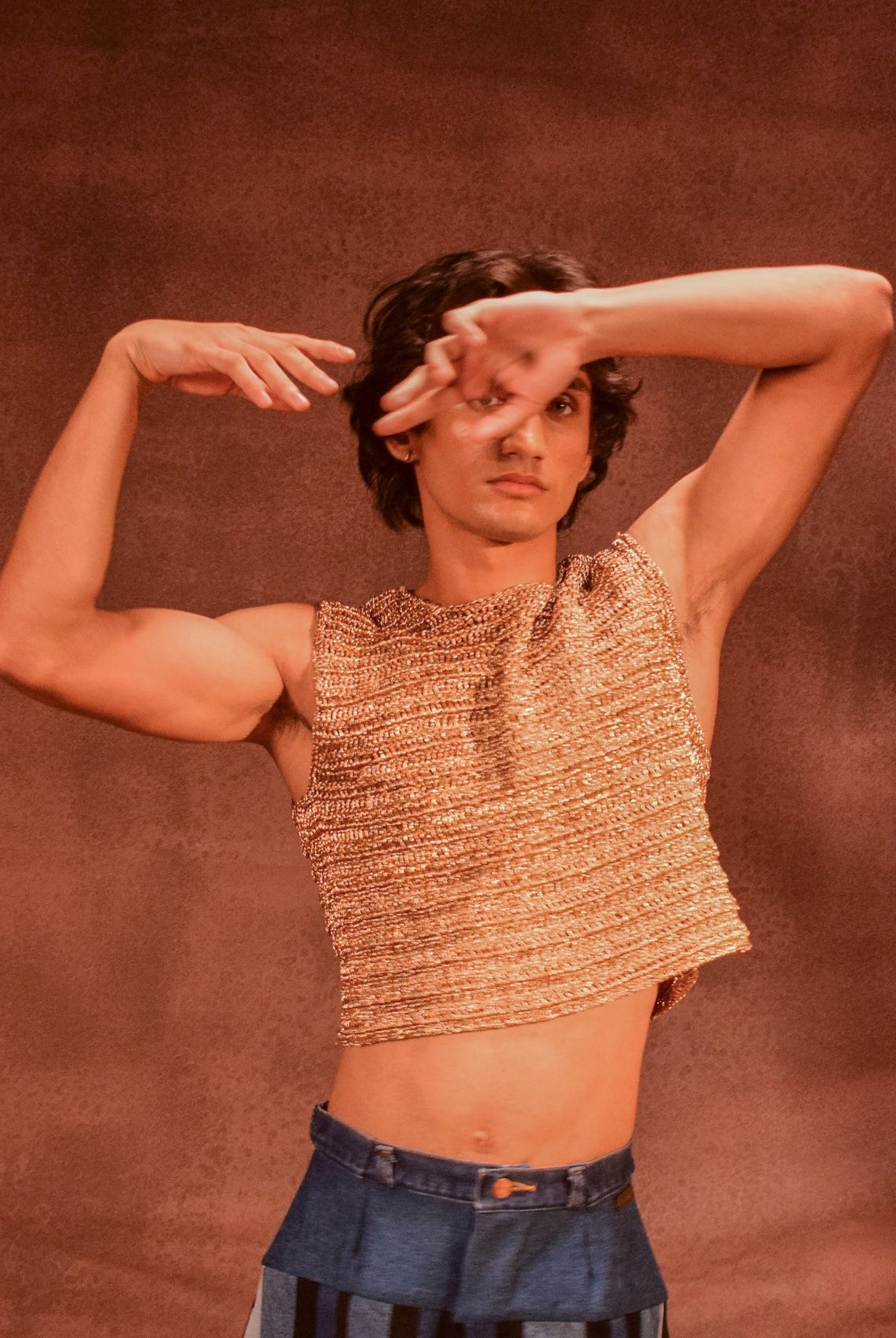 Crotchet Cropped Top - CiceroniT-ShirtAnam Husain