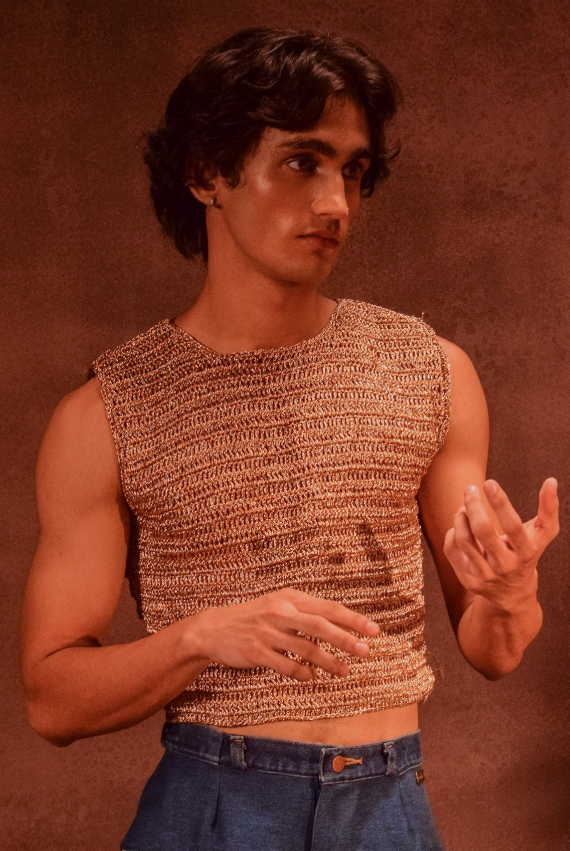 Crotchet Cropped Top - CiceroniT-ShirtAnam Husain