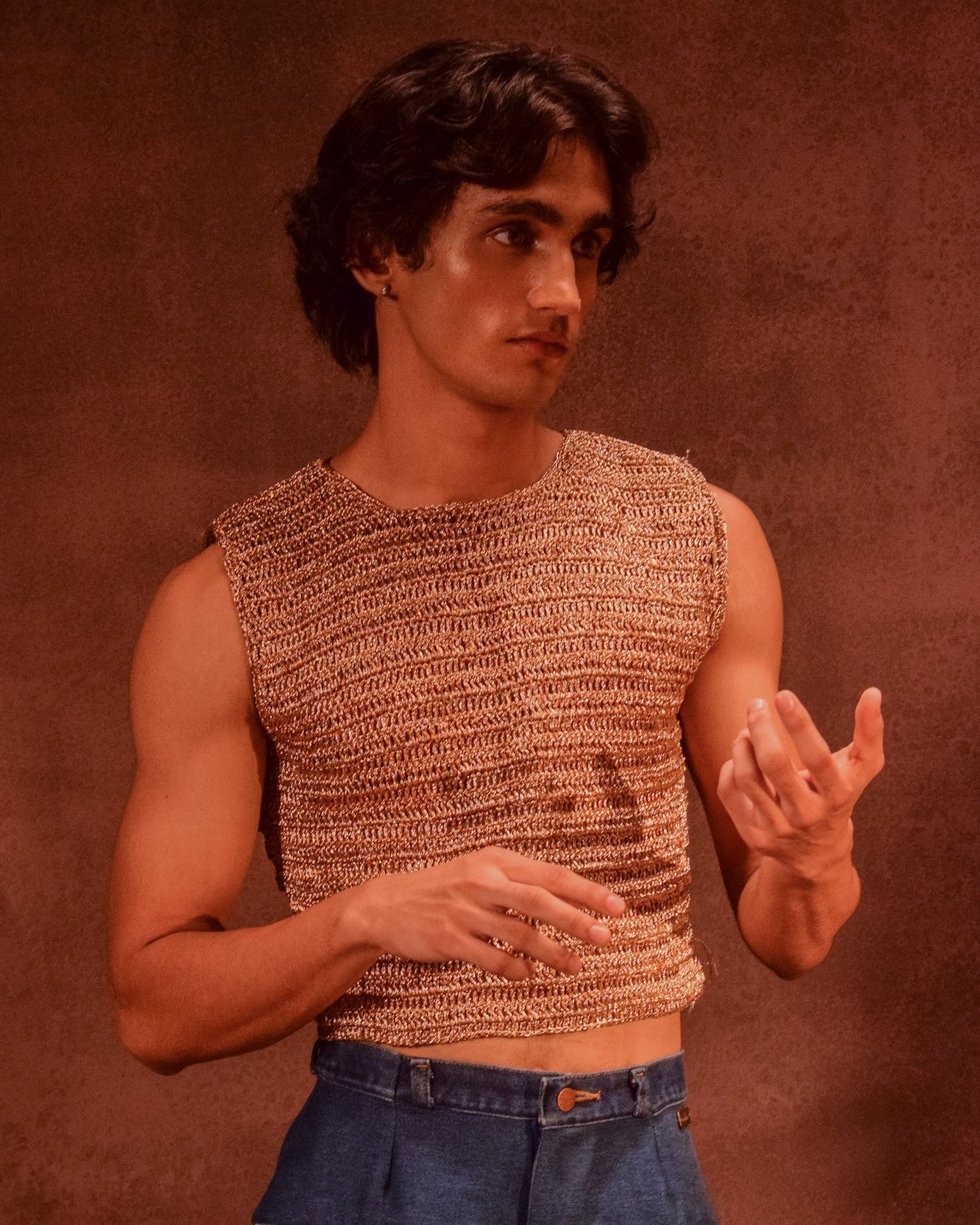 Crotchet Cropped Top - CiceroniT-ShirtAnam Husain