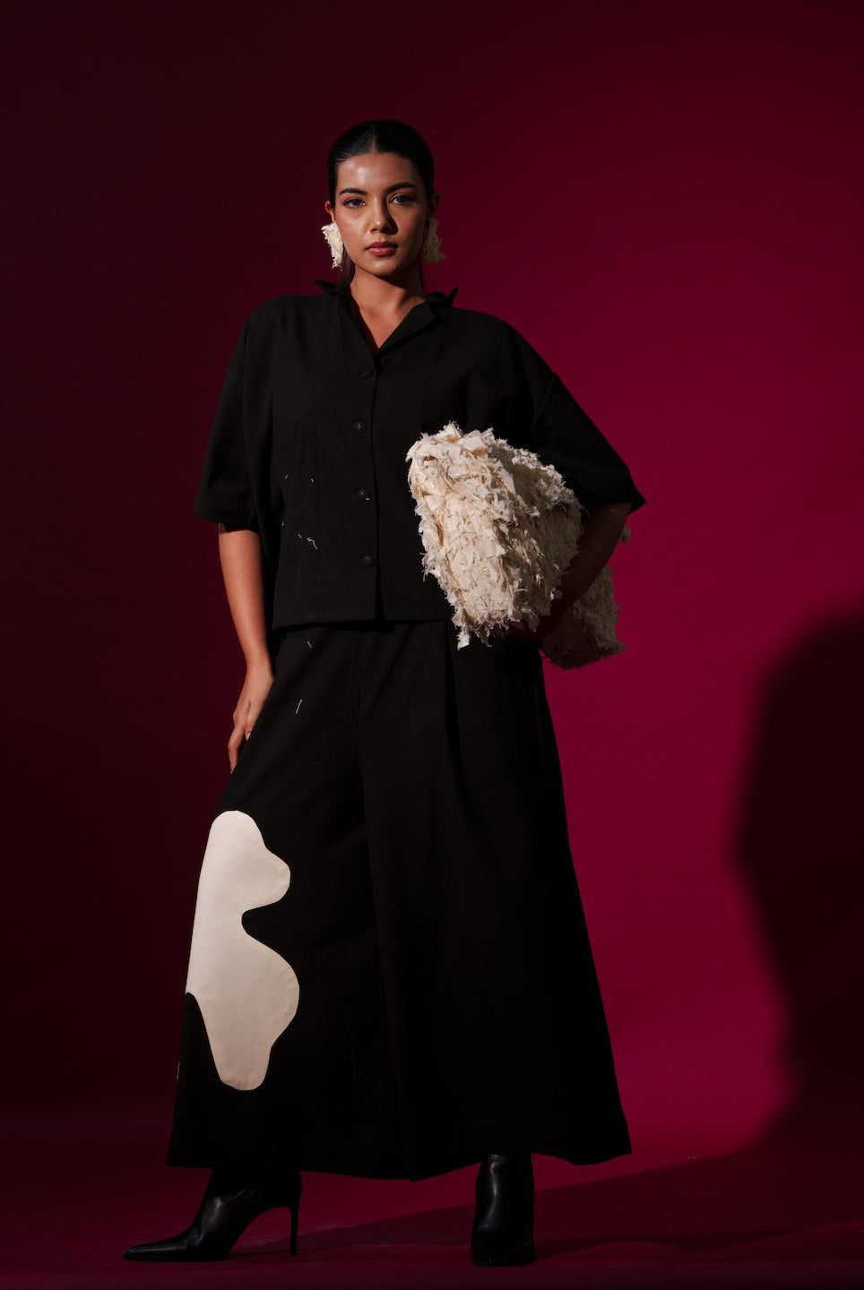 Cumin Pants in Black and Natural - CiceroniPantsStoique