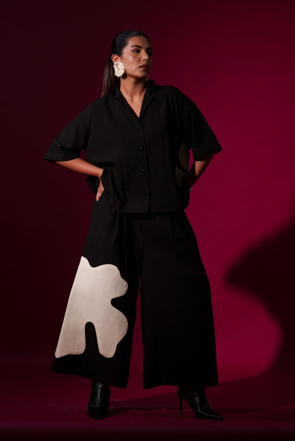 Cumin Pants in Black and Natural - CiceroniPantsStoique