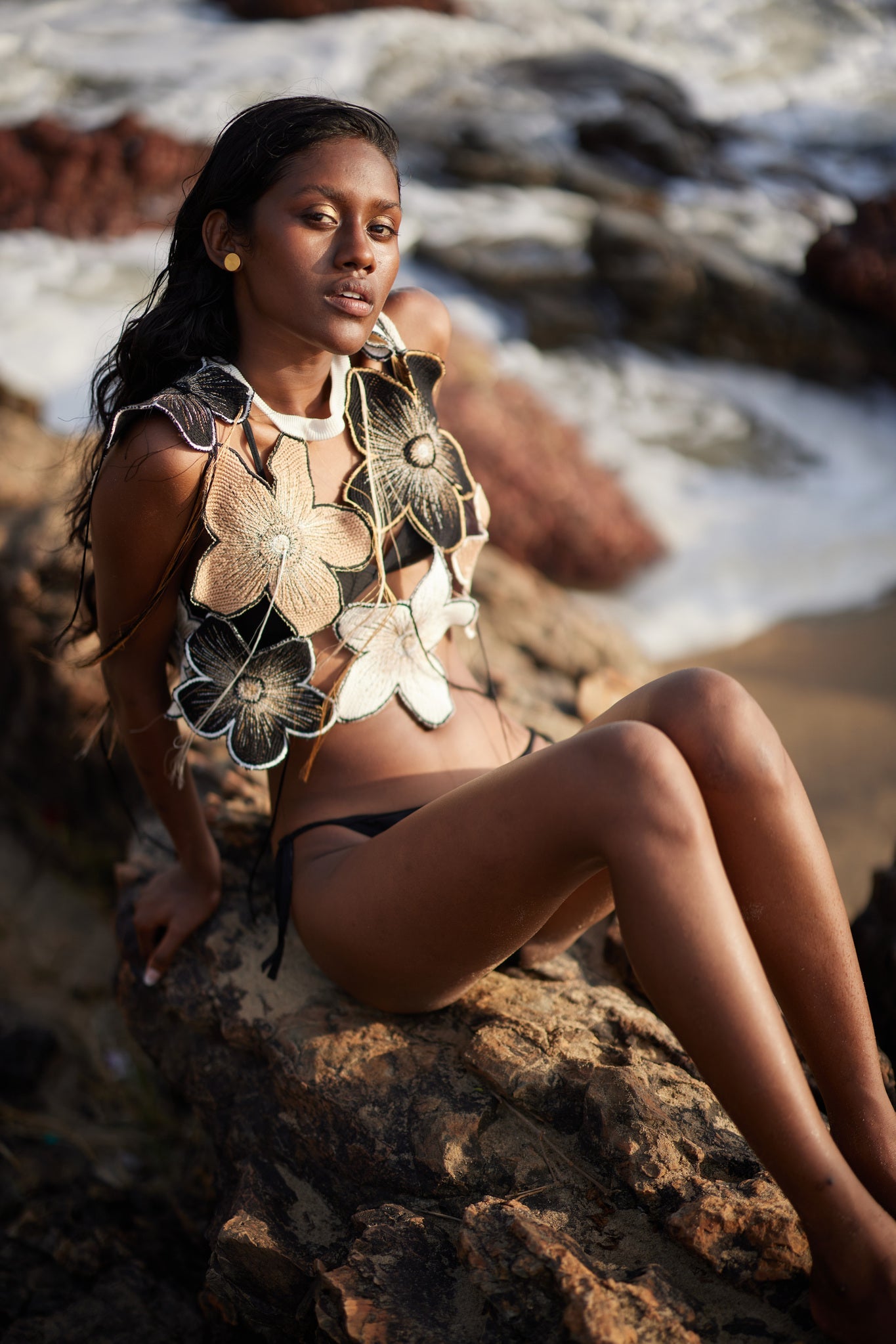 Cut - Out Crochet Top - CiceroniTopsPriyanca Khanna