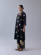Daido Black Kaftan - CiceroniKaftanShades of India