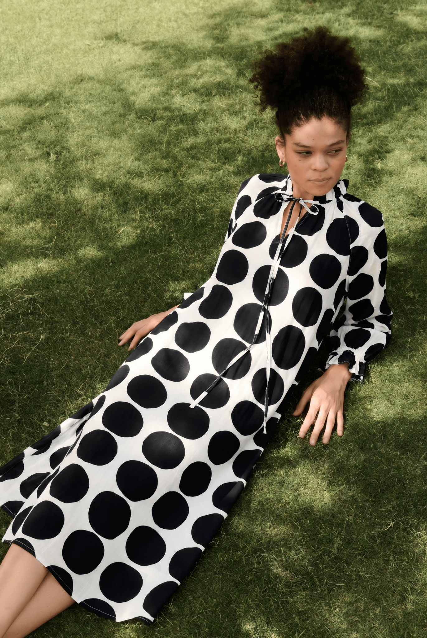 Daisy Dress - Black and Ecru Polka - CiceroniDressesRAAS Life