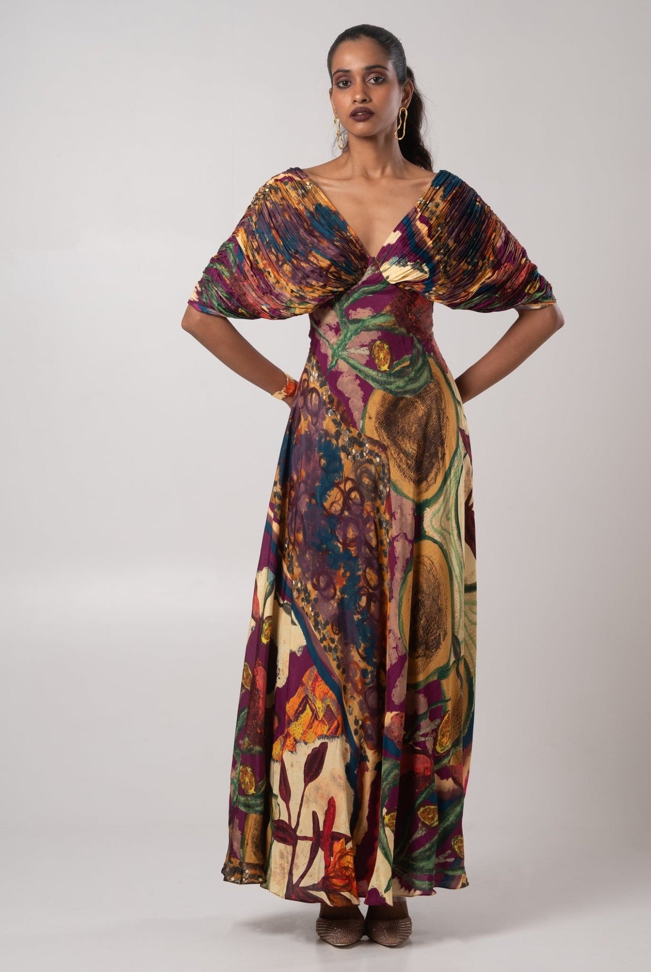 Dawn Pleated Maxi - CiceroniDressesAdvait