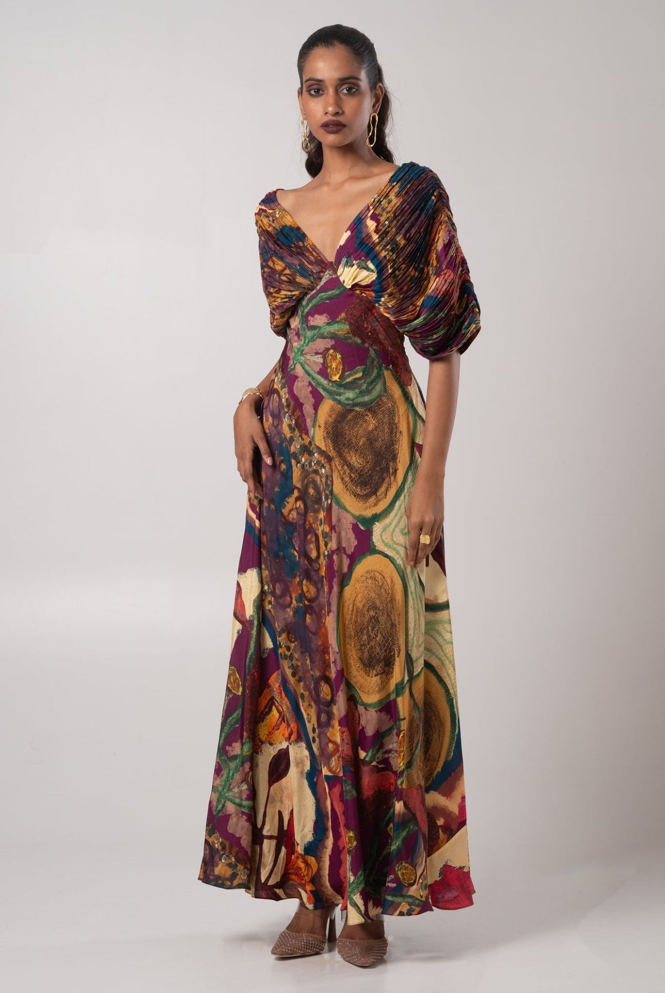 Dawn Pleated Maxi - CiceroniDressesAdvait