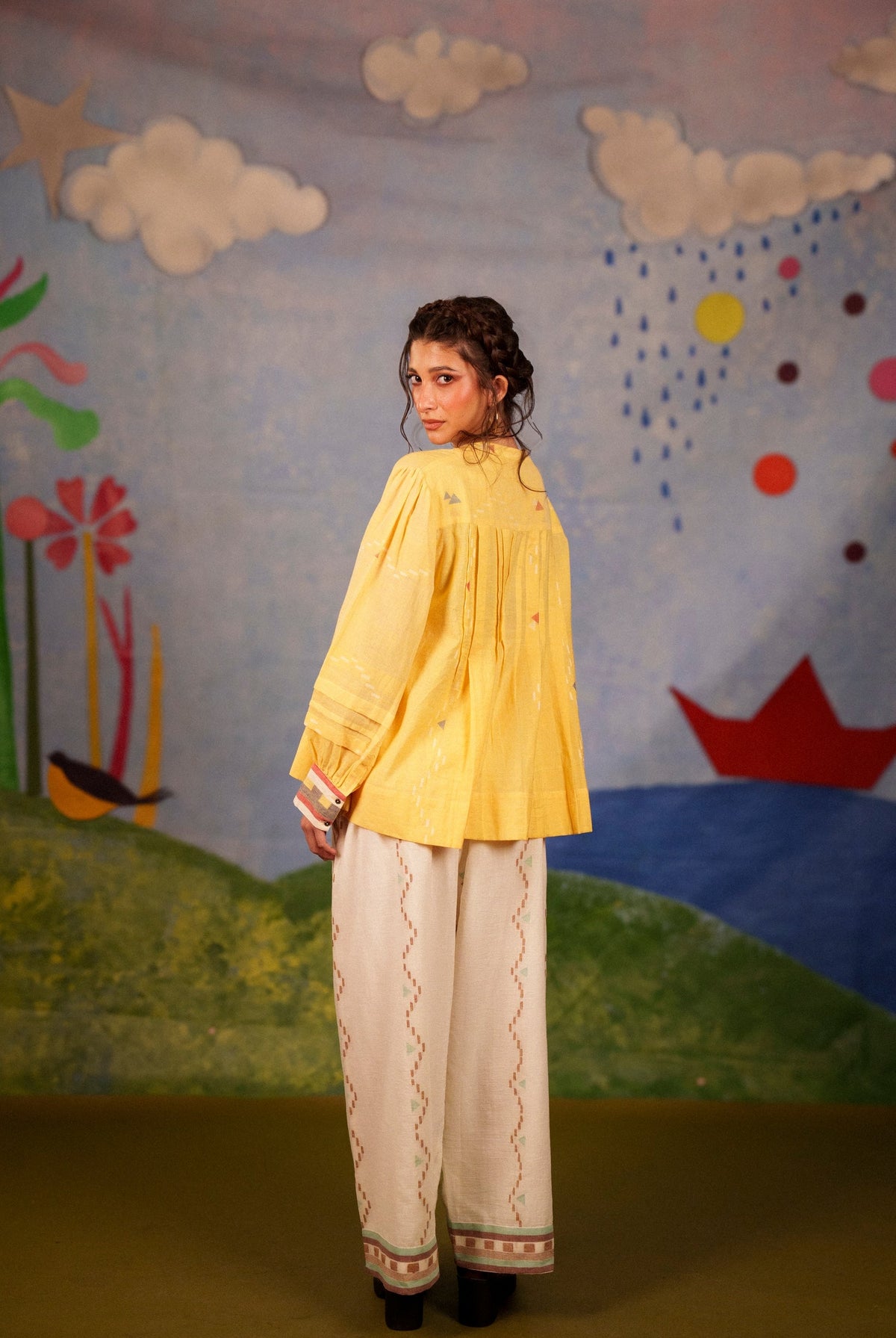 Daydream Pleated Top & Pants Set - CiceroniCo-ord SetBhomra